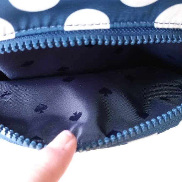 NWT Kate Spade Navy w/White Polka Dot Backpack - Picture 4 of 12